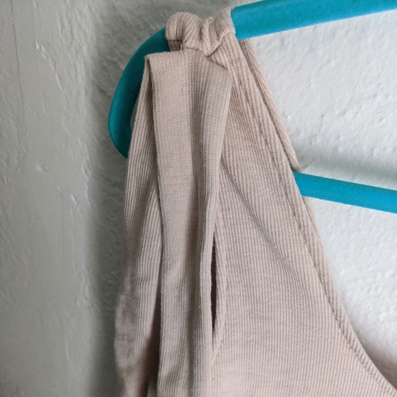 Mink Pink Ribbed Mini Dress with Bows - Picture 3 of 4